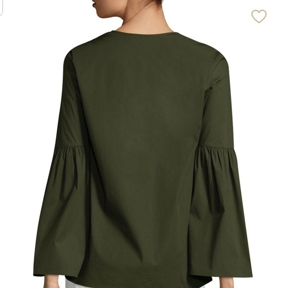 NWT! Michael Michael Kors Large lace up olive top - Picture 8 of 8